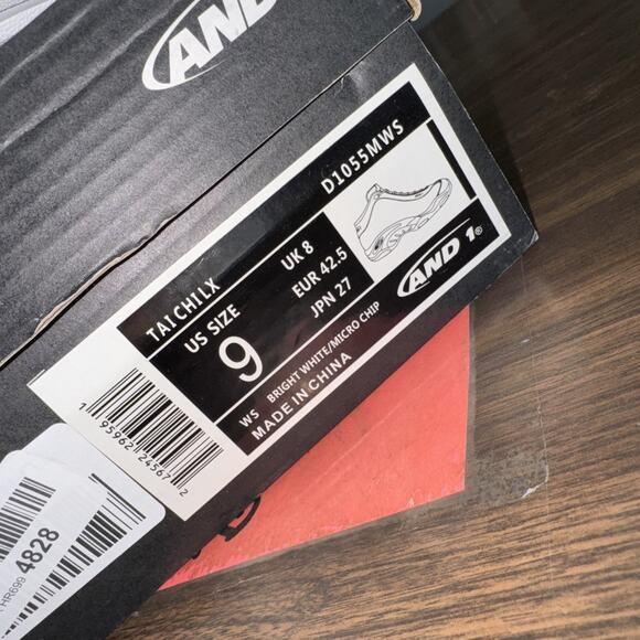 C AND1 Athletic Sneaker Shoe Shoes Taichilx US 9 UK 42.5 White And Grey - Picture 7 of 7